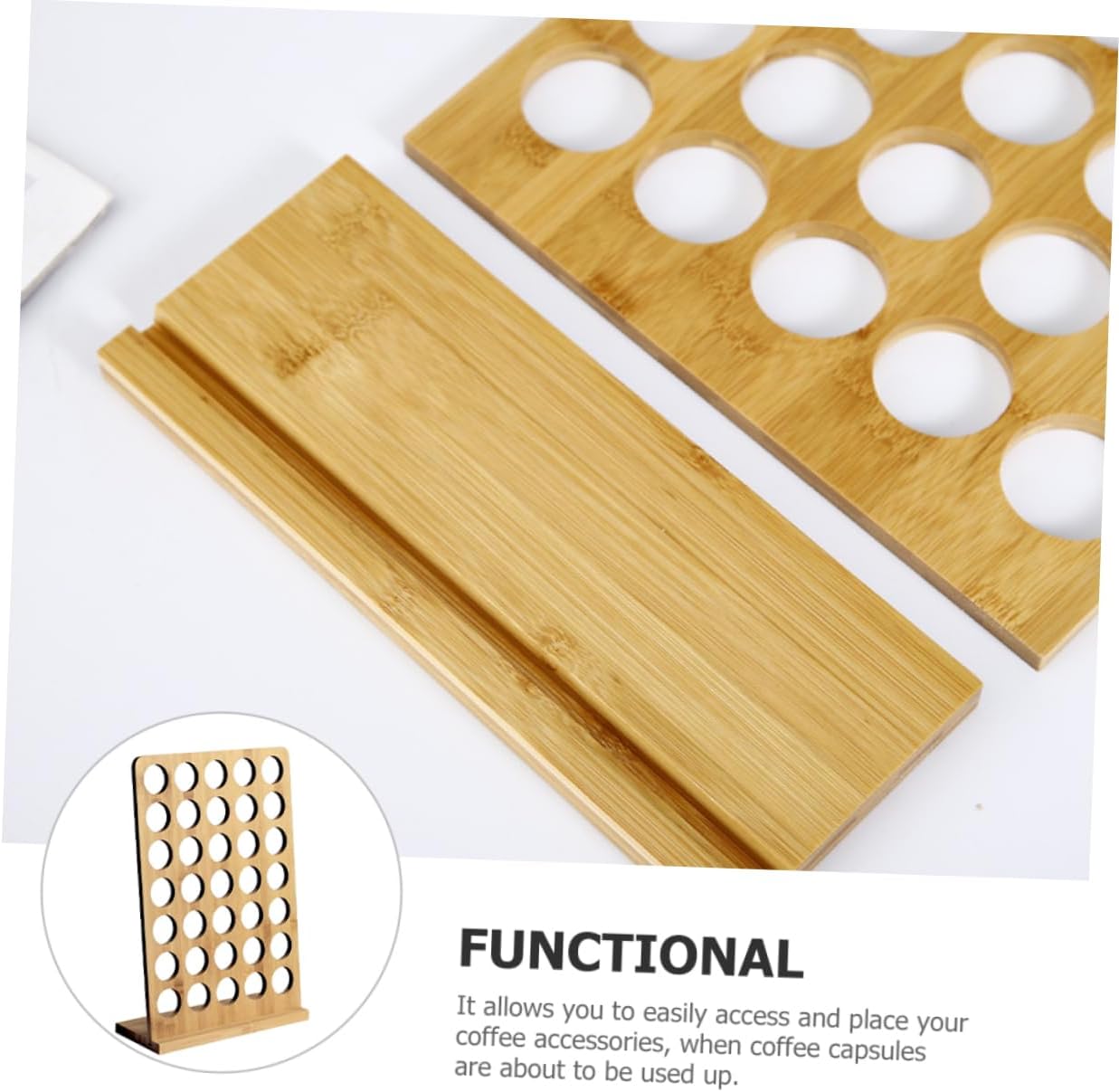 Coffee Capsule Storage Rack Multi-function Organizer for Coffee Capsules Tea Bags and Snacks Sturdy Design for Home and Kitchen Use