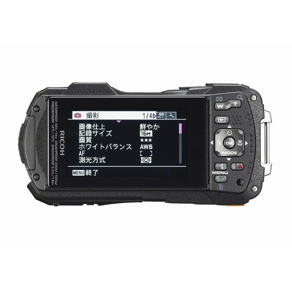 Amazon.co.jp: RICOH 防水デジタルカメラ RICOH WG-50 オレンジ 防水 