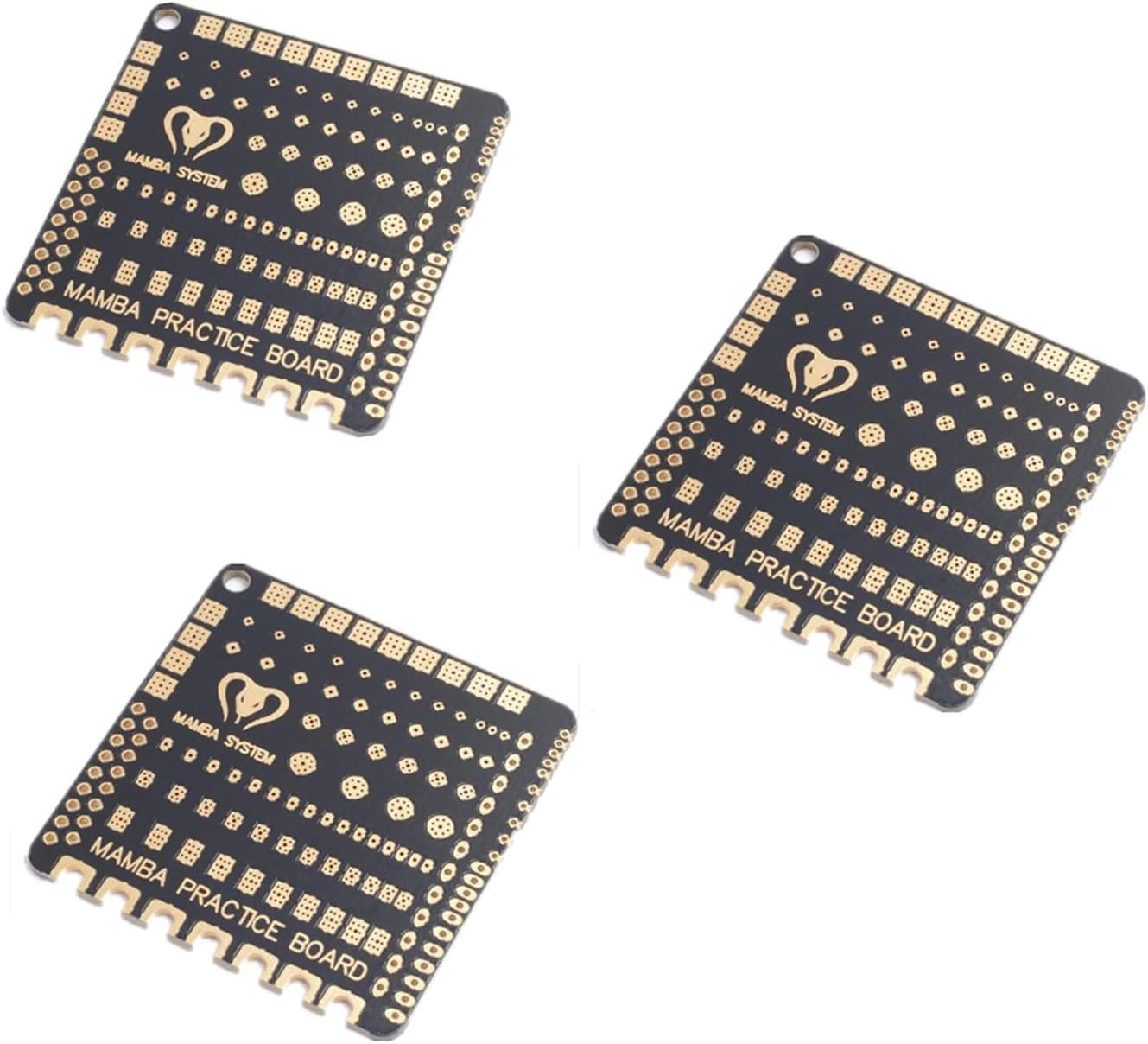 Diatone Mamba 3 Pcs FPV Soldering Practice Board for FPV Drone Beginner, New Pilots Improving Soldering Level DIY Flight Controller ESC Soldering Tools
