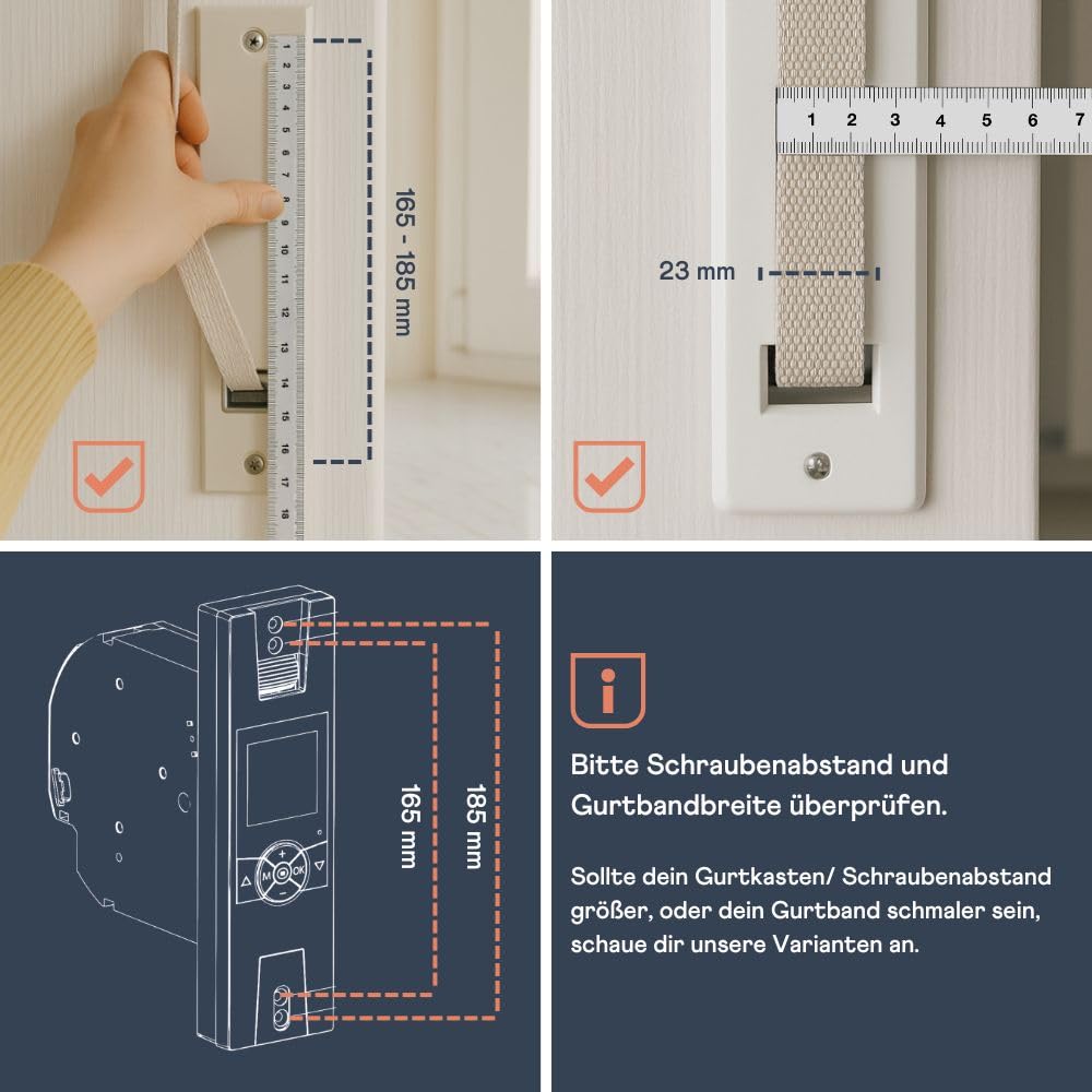 Home Pilot - Gurtwickler Premium Rollladenantrieb mit umfangr. Automatikfunktionen. Elektrischer Gurtwickler | Nachrüstung | Unterputz - 10172345