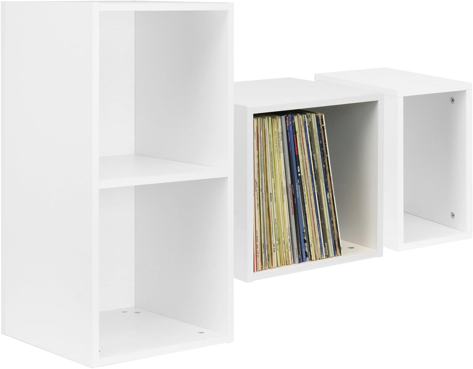 Hartleys White Vinyl Record Storage Box