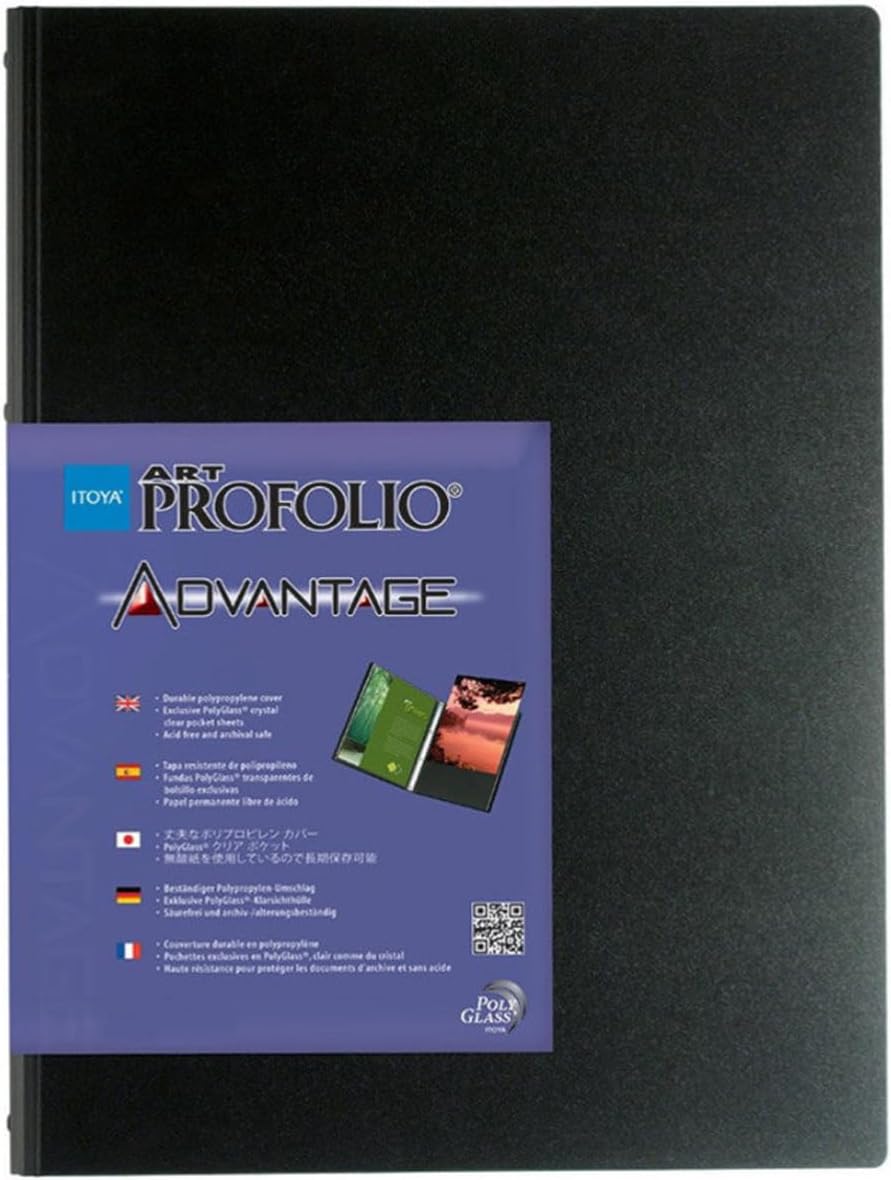 ProFolio by Itoya, Art Profolio Advantage, 24 Sheets Presentation Book - Portrait, 8 x 10 Inches