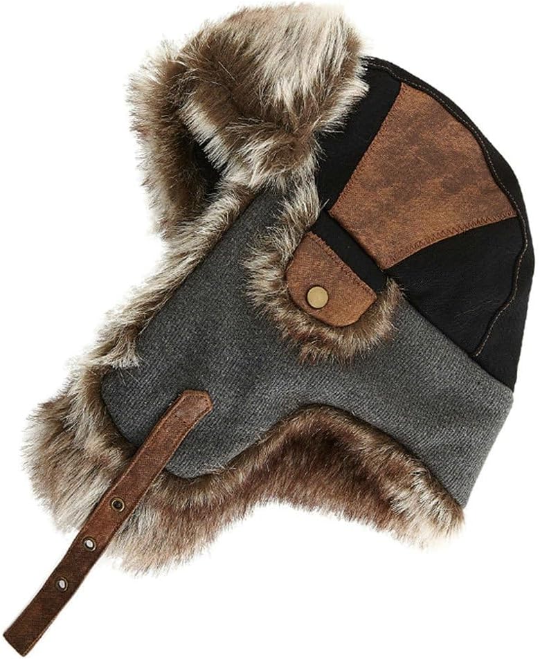 Comhats Large XL Trapper Trooper Hunting Warm Ear Flap Russian Ushanka Winter Ski Cold Weather Bomber Hats for Men