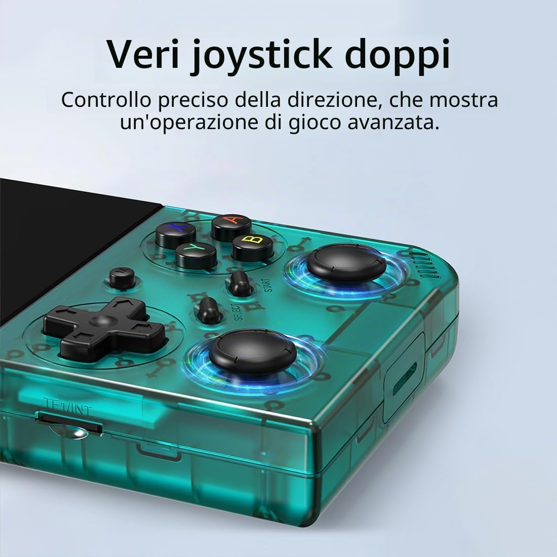RG 35XXPro, console di gioco portatile retrò, console di gioco da 3,5 pollici + scheda di gioco Linux 64G, doppia memoria per schede TF, batteria da 3200 mAh, gioco plug & play per adulti