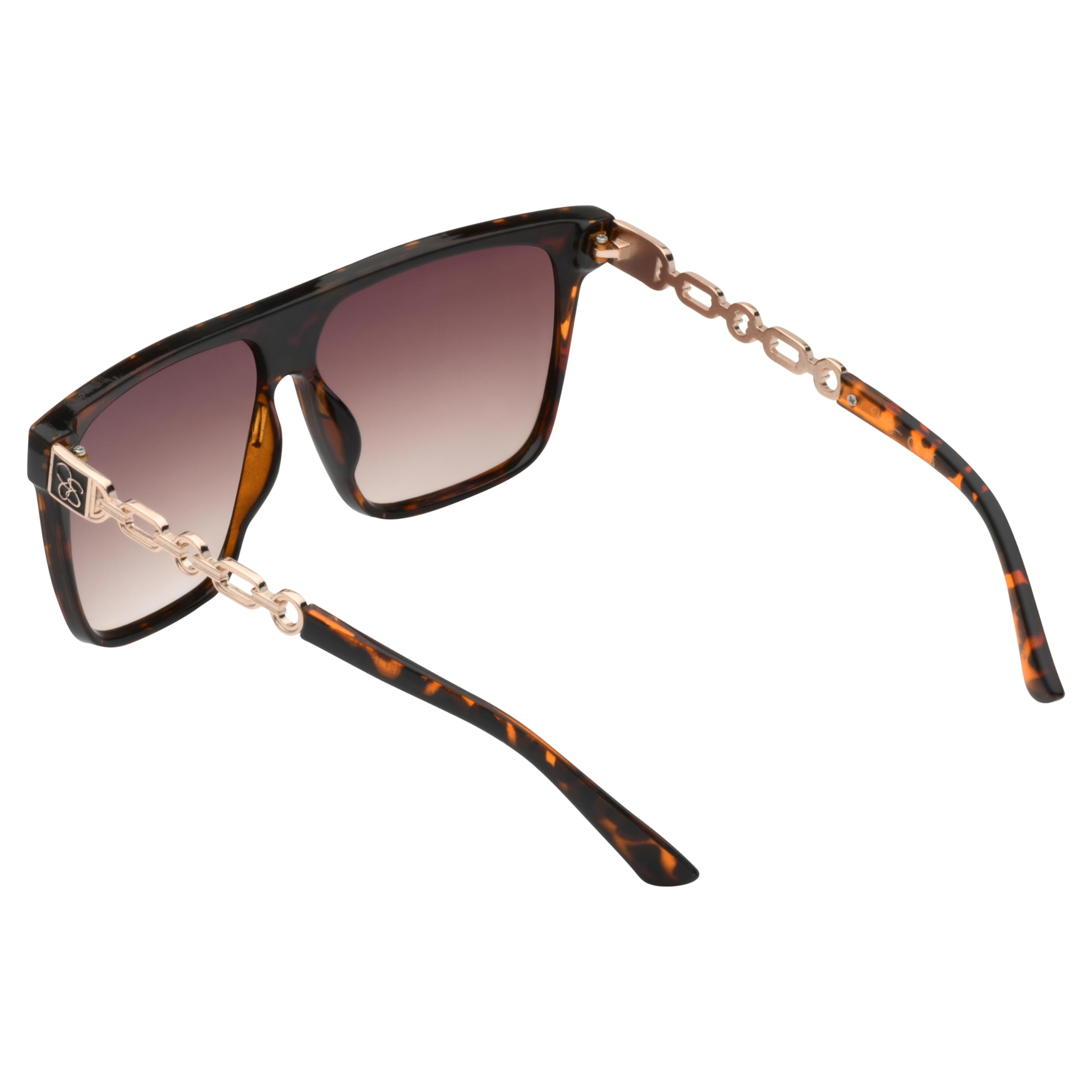 Jessica Simpson Damskie J6194 modne kwadratowe okulary przeciwsłoneczne z ochroną UV400. Prezenty dla niej, 148 mm