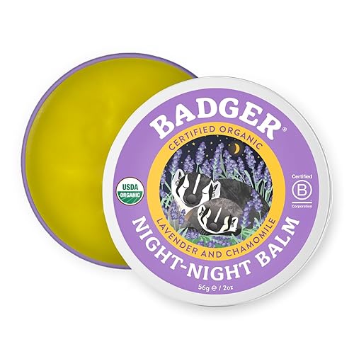 Badger - Bálsamo nocturno nocturno, manzanilla y lavanda, bálsamo natural para dormir para niños, bálsamo relajante perfumado para niños, bálsamo