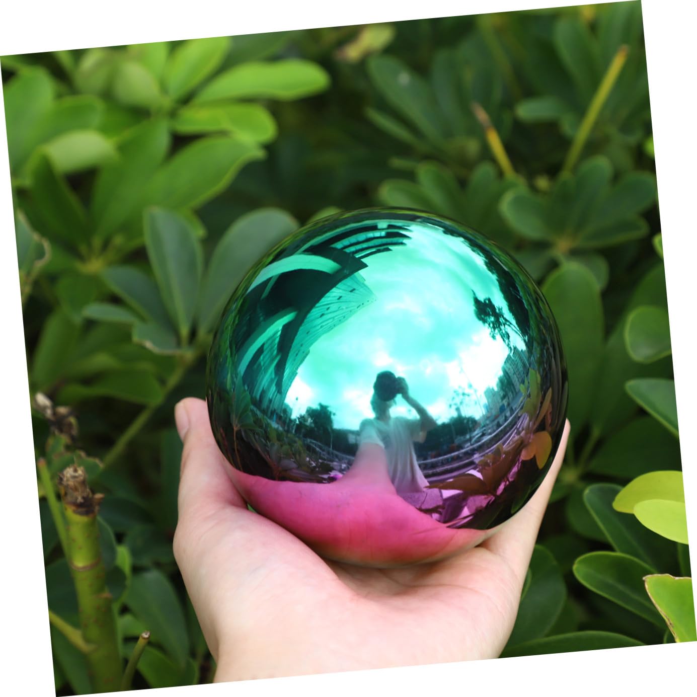 Happyyami Sfera Riflettente da Giardino 6 Pezzi Acciaio Inossidabile