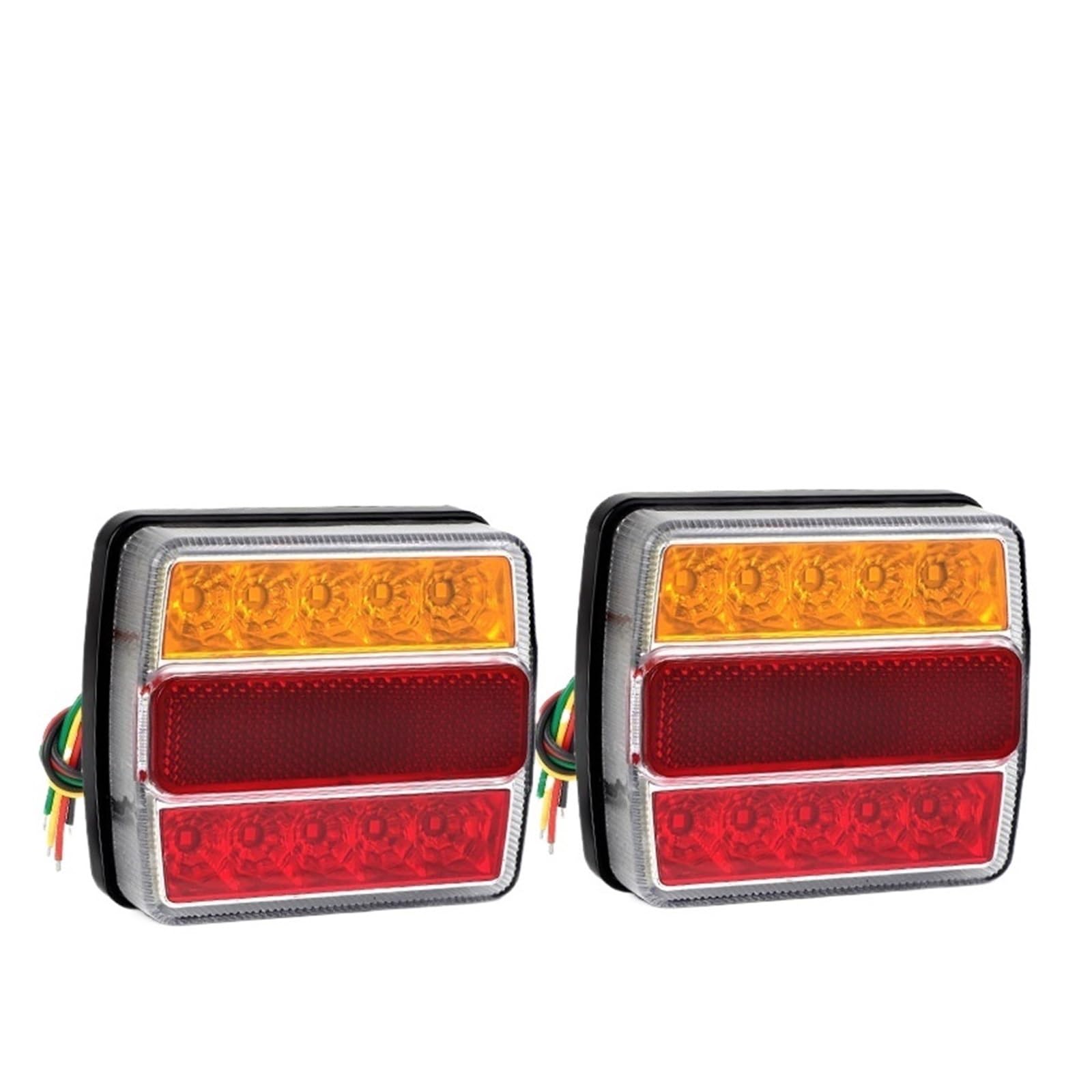 Generico Gruppi ottici posteriori Luce di stop posteriore a LED da 4 pollici 12V per la lampada della per targa Lampada
