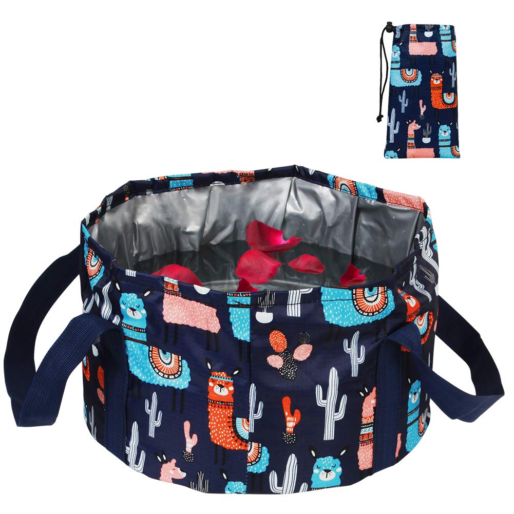 Collapsible Foot Bath Basin for Soaking Feet, Portable Foot Bath Tub Bag with Handles, for Adults and Kids, Pedicure Foot Spa Bucket for Outdoor Washing Camping Travel : Beauty & Personal Care