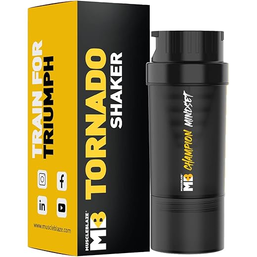 MuscleBlaze Tornado Shaker 500ml