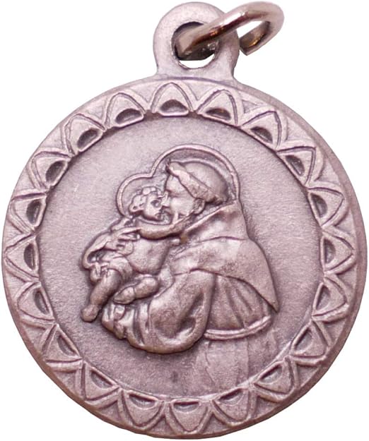 Amazon Co Jp イタリア直輸入 聖アントニオ メダイ お守り サンタントニオ聖堂 奇跡のメダイ 不思議のメダイ ジュエリー
