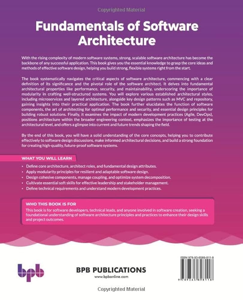 コンピュータ・IT Fundamentals of Software Architecture コンピュータ・IT Fundamentals of Software Architecture