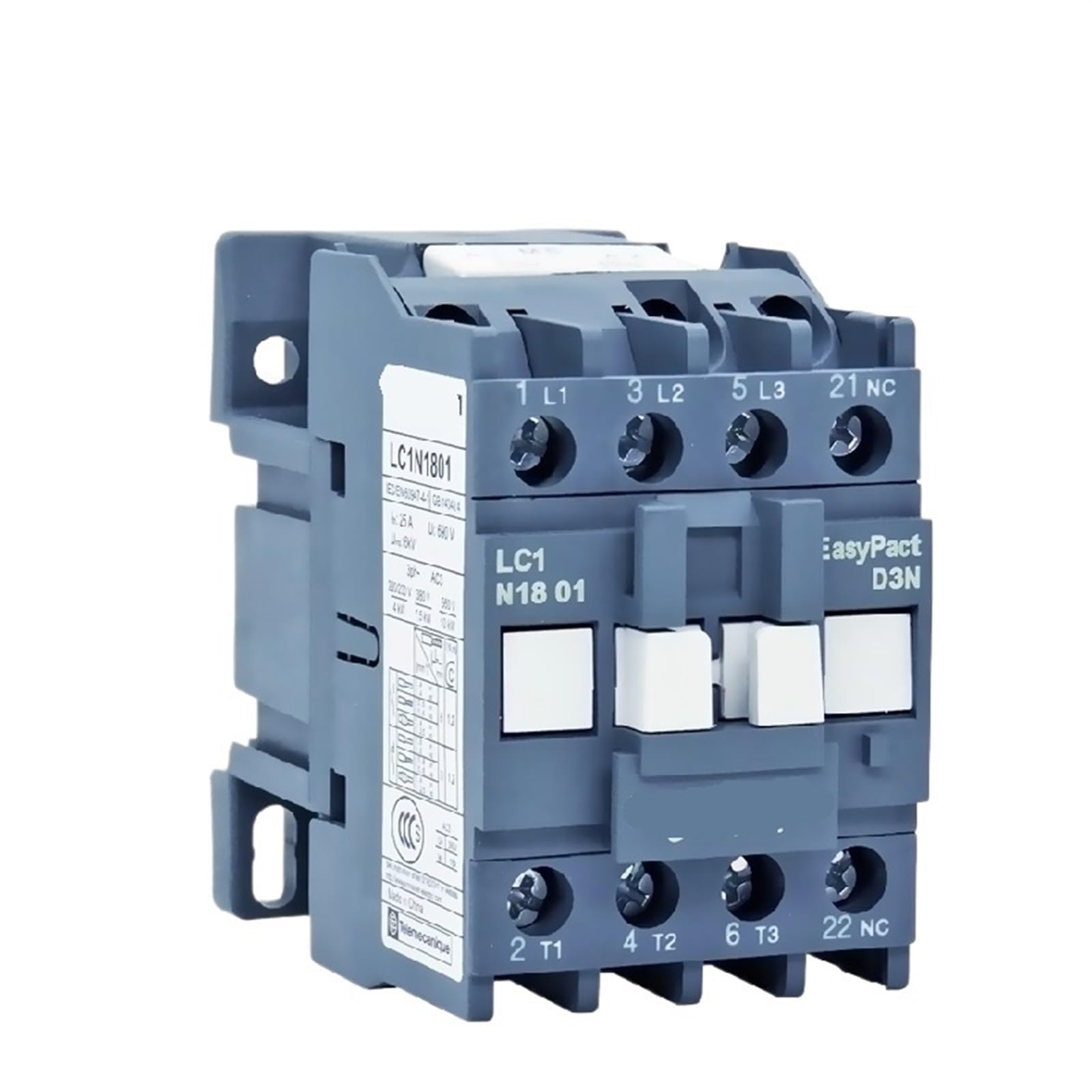 Contacteur triphasé EasyPact D3N LC1N18 avec bobine 24V haute endurance