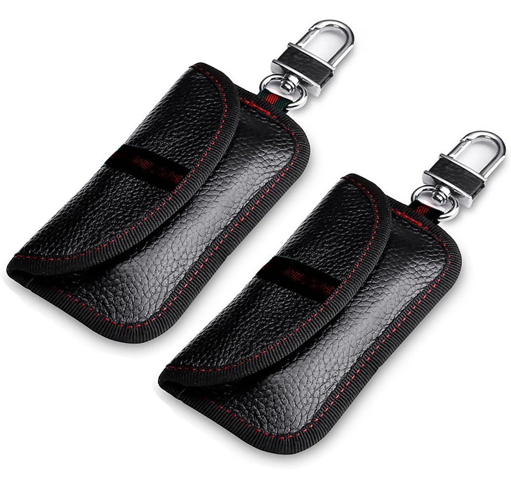 VAWcornic 2-pak etui na klucze samochodowe bloker sygnałów, torba Faraday na kluczyki samochodowe Keyless Signal Blokowanie Klucz Etui RFID Bloker Torba dla bezpieczeństwa samochodu, Ochrona przed kradzieżą Zdalne wejście Smart Fobs