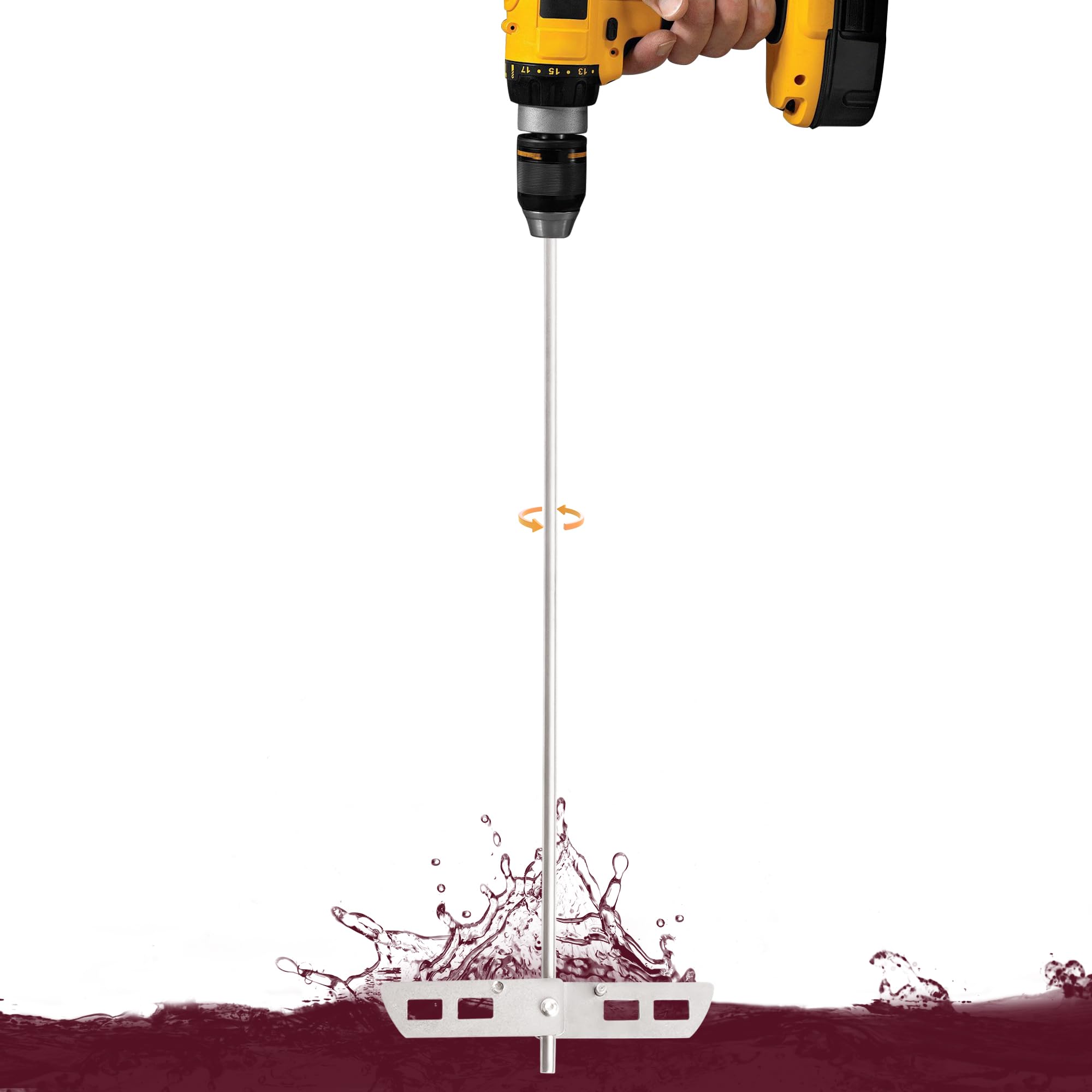 Photo 1 of Wine Degasser Drill Attachment, Stainless Steel Wine Making Stirrer Tool