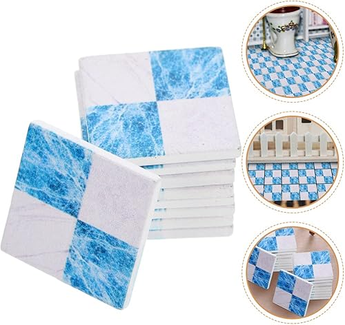 Miniatura 3 de jojofuny Tiny House Accessories - 27 piezas de tableros de madera en miniatura, decoraciones de ladrillo, muebles de casa de muñecas, pulgadas de