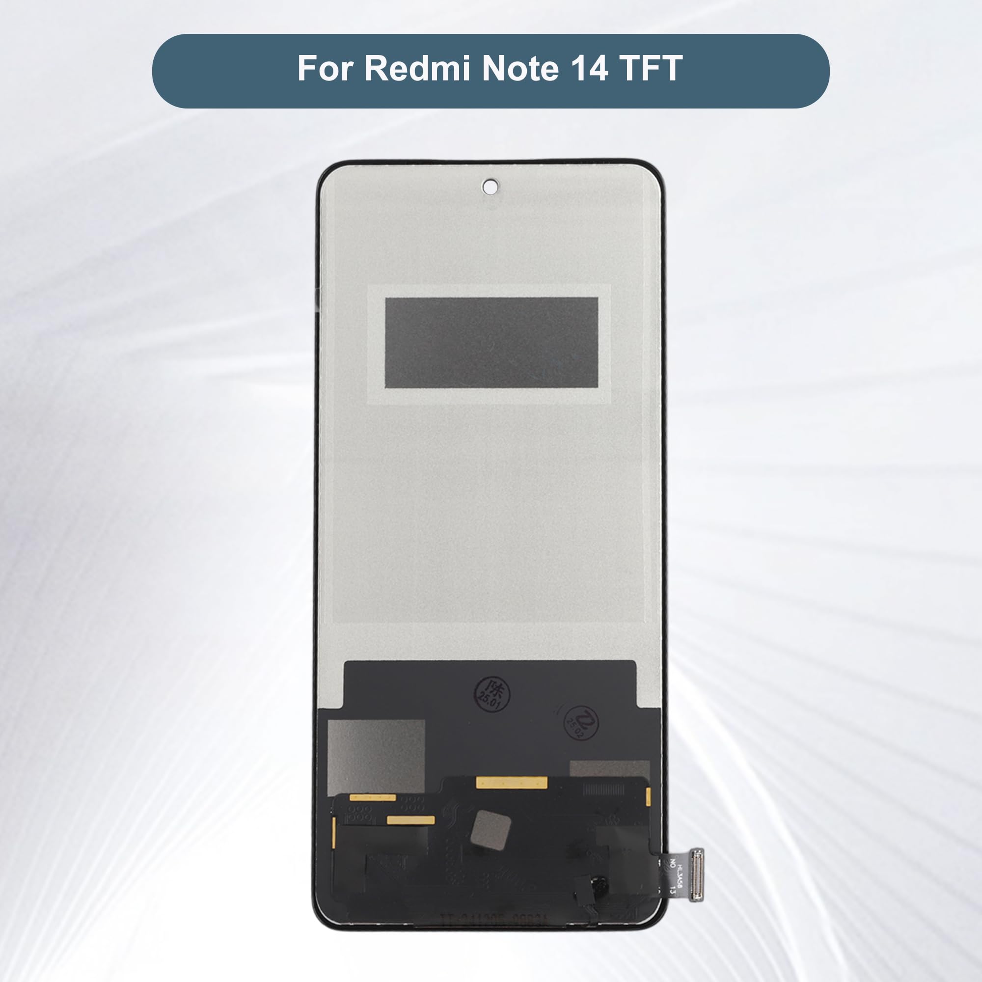 Atwist LCD Écran pour Xiaomi Redmi Note 14 5G LCD Display pour Redmi Note 14 5G 24094RAD4G 6,67 Écran Replacement Écran Tactile Assembly (Noir avec Cadre,Pas pour 4G