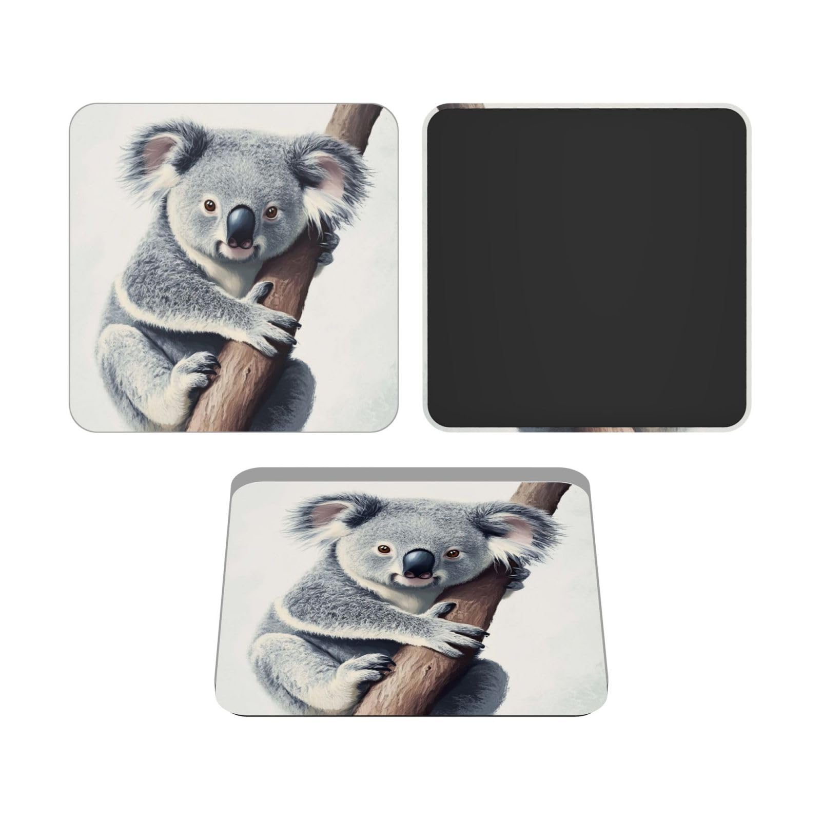Mxzerfkgla Square Fridge Magnets Waterproof Heavy Duty Small Magnets For Fridge Koala And Butterfly Refrigerator Magnets Mini Acrylic Cute Decorative Magnets For Crafts Home Kitchen Office Whiteboard Decor