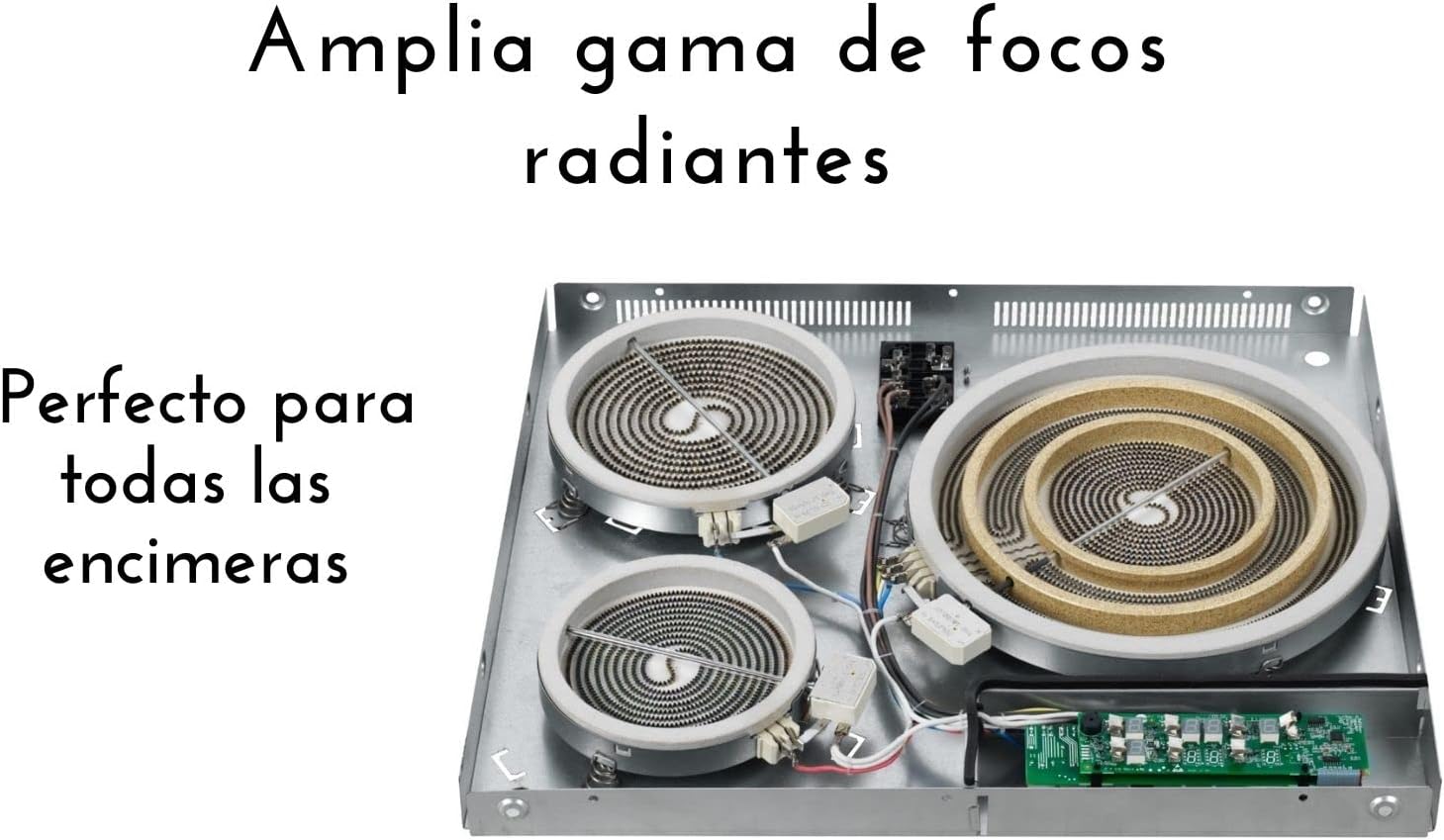 Eika OEM 1652042812 | Genuine part for universal electric range | Radiant single surface element 5,5" | 1200W, 240V