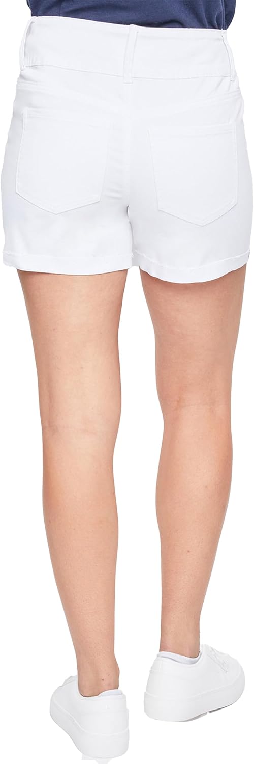 Royalty for Me Womens Women's 3-Button Shorts with Frayed Cuff - Image 3