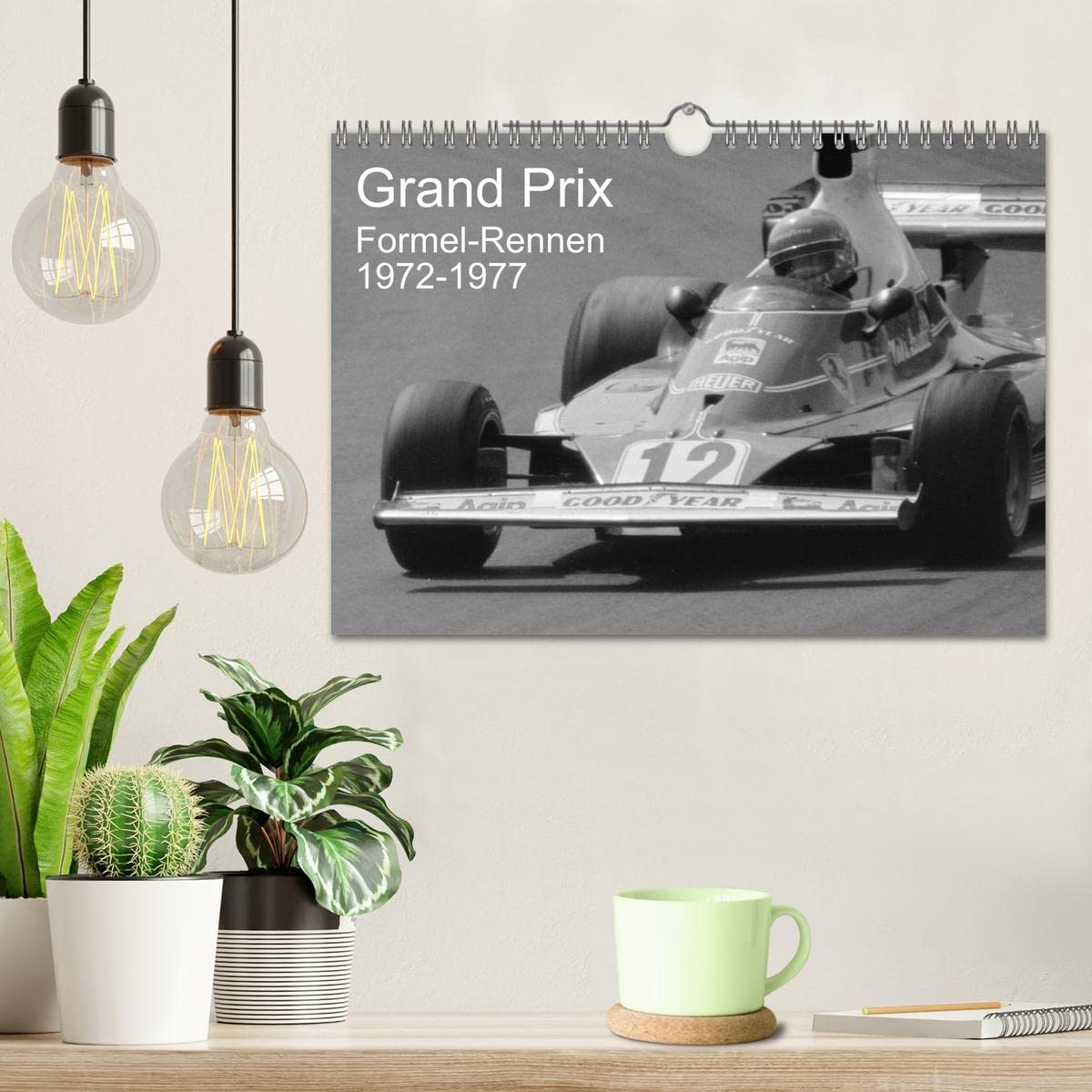 Grand Prix - Formel-Rennen 1972-1977 (Wandkalender 2026 DIN A4 quer), CALVENDO Monatskalender: Formel-Motorsport an Nürburg- und Hockenheimring, in Nivelles und Zolder in klassischem Schwarz-Weiß