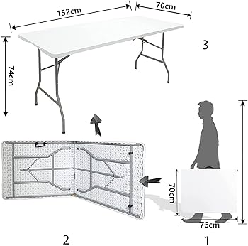 Amazon.co.jp: NIANTONG 折りたたみテーブル ワークテーブル