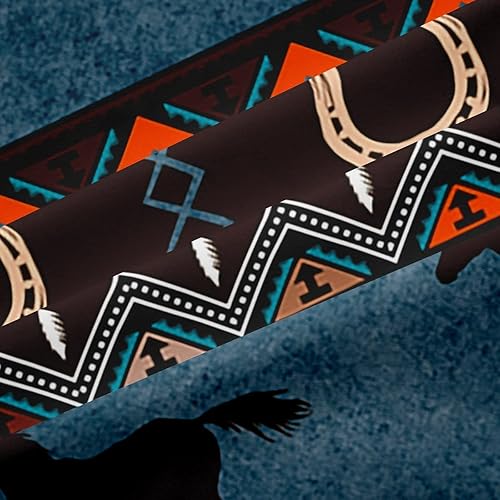 Miniatura 7 de Cortina occidental con caballo azteca para niños y adultos, vaquera, vaquera, nativo del suroeste, cortinas de ventana para dormitorio, sala