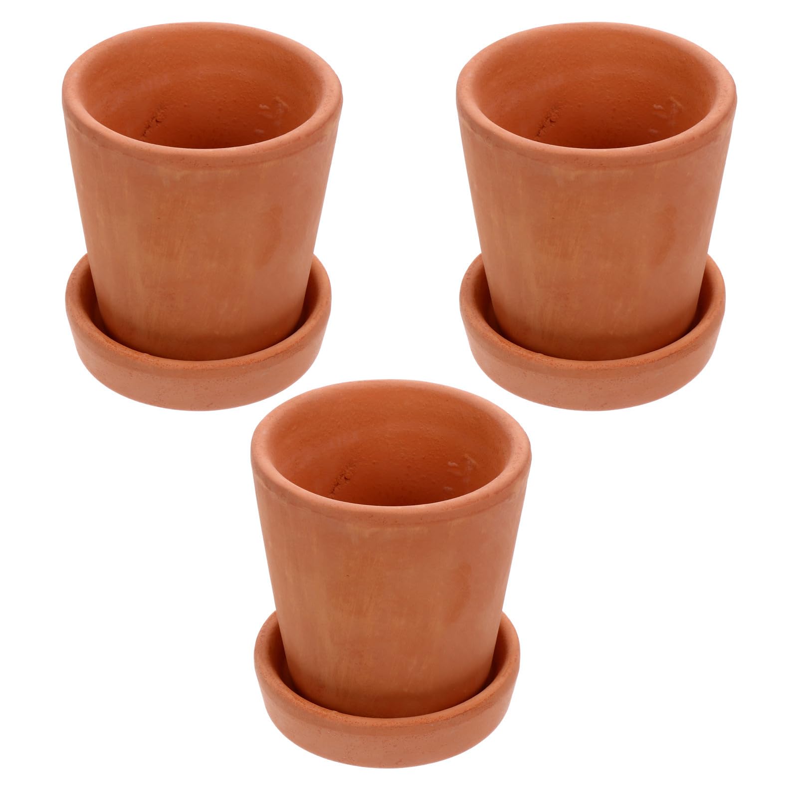 Pots pour succulentes céramique rouge contre la déco terne