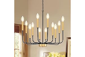 Modern Farmhouse Candle Chandelier Lighting