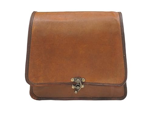 Anshika International Original Leather Branded Front Flap Classic Lock Vertical Sling Bags for Boys/Girls/Men/Women/School/College/Tablet ? Cross ? Body Bags