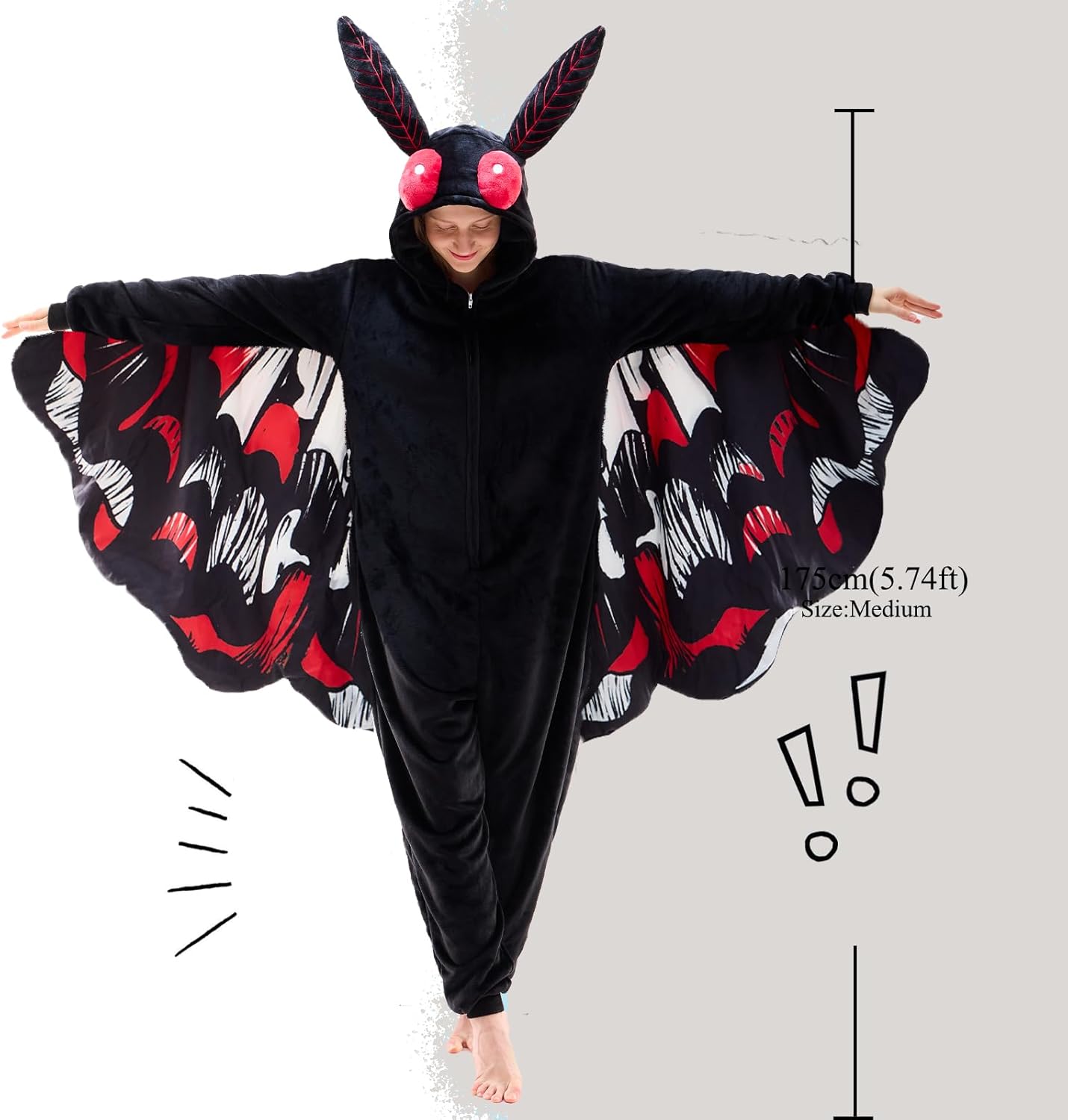 NEWCOSPLAY Unisex Adult Onesie Pajamas Animal One Piece Costume Cosplay Sleepwear - Image 6