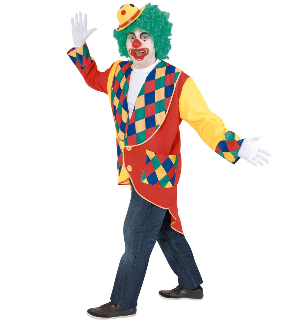 Clownskostüm „Chico“ Oberteil – Kunterbunt, XXL, Für Karneval & Kindergeburtstage