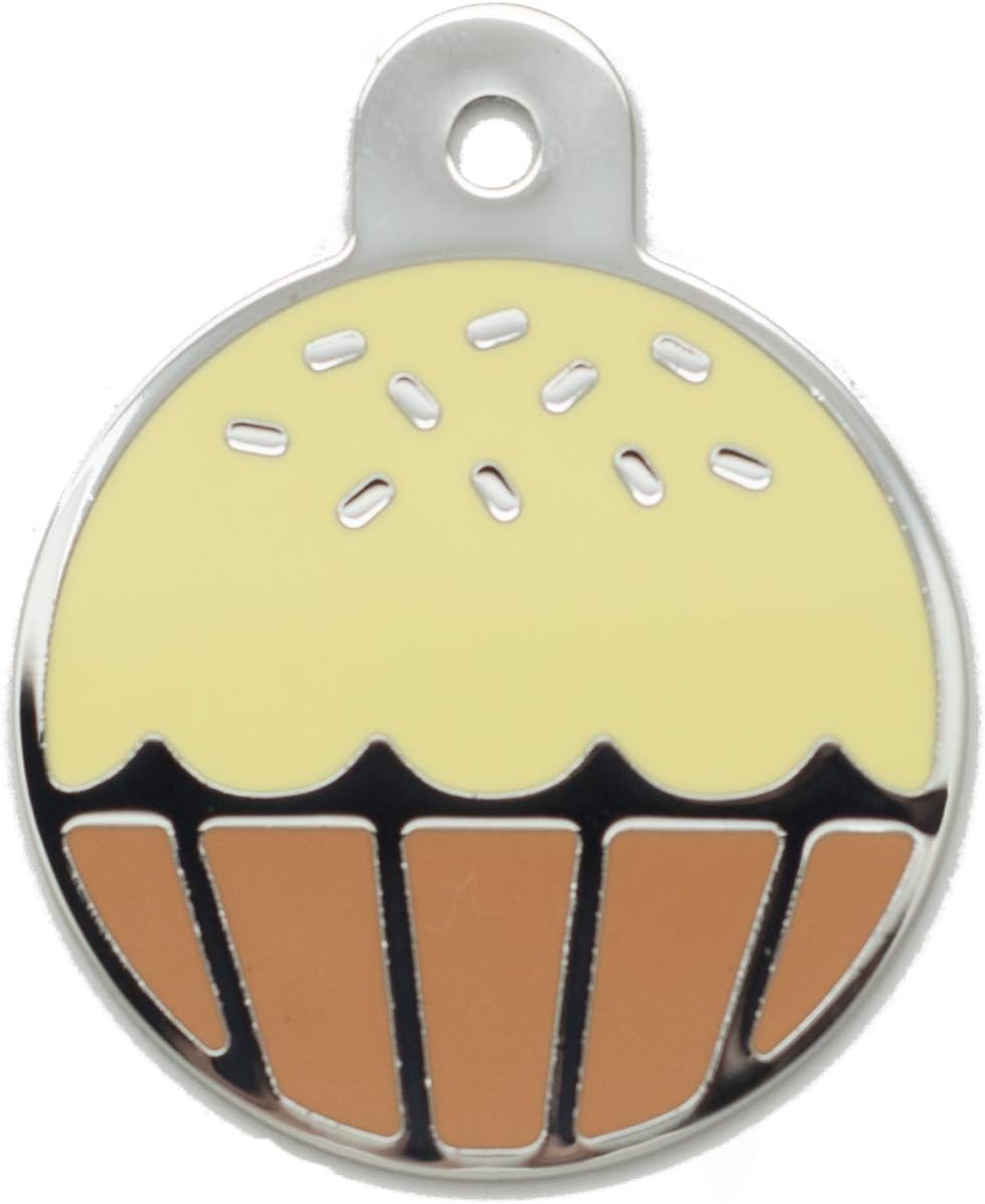 Pet Identification Tag [Personalized Free Custom Engraved] Dog and Cat Collar ID Tags | Watermelon 40mm x 30.7mm (Large)