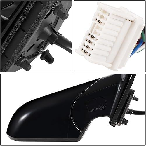 Miniatura 51 de DNA Motoring OEM-MR-HY1320239 Heated Powered Left Driver Side Door View Mirror W/Blind Spot Detection & Turn Signal Compatible with 2018-2019 Sonata