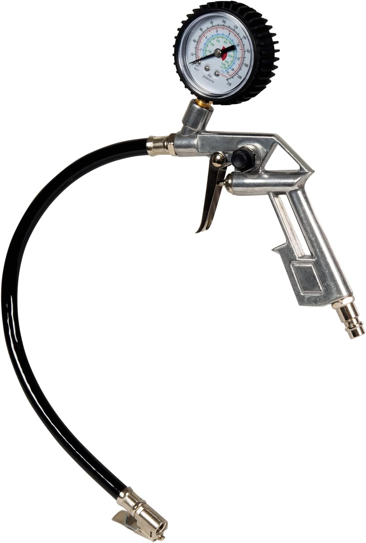 Air Tyre Inflator with Pressure Gauge