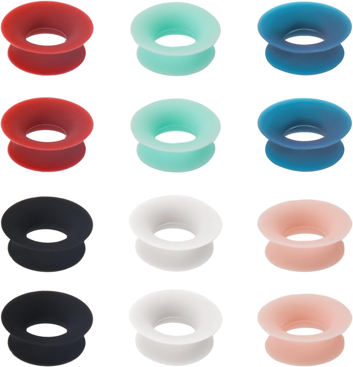 12pcs Mute Style Pack for Earplugs, Silicone Ear Plugs Mute Insert