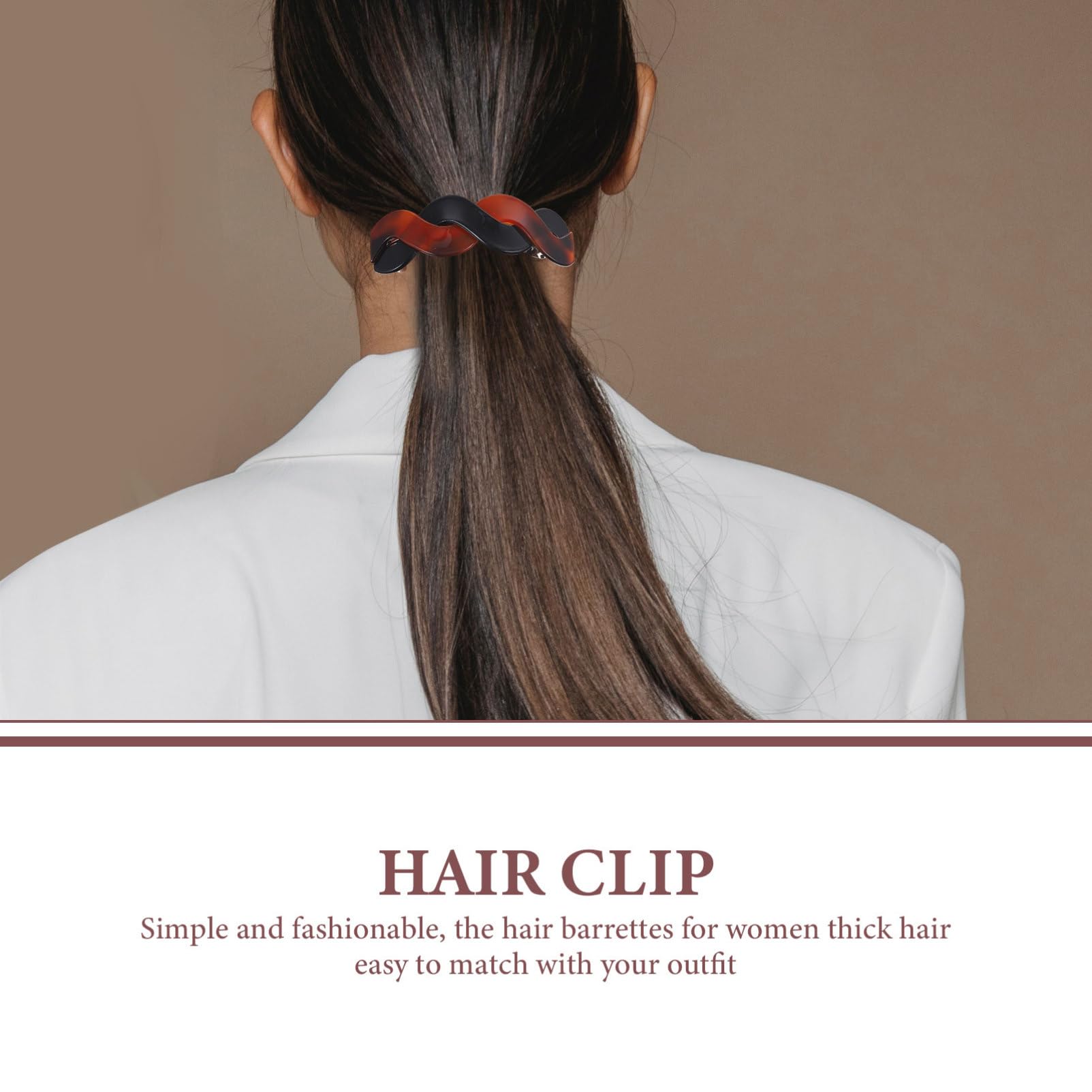 Healeved 10stücke Große Haarspangen Tragbare Friseur-clips Für Feines Haar Zum Halten Von Hochsteckfrisuren Und Ponytails Helles Schildpatt