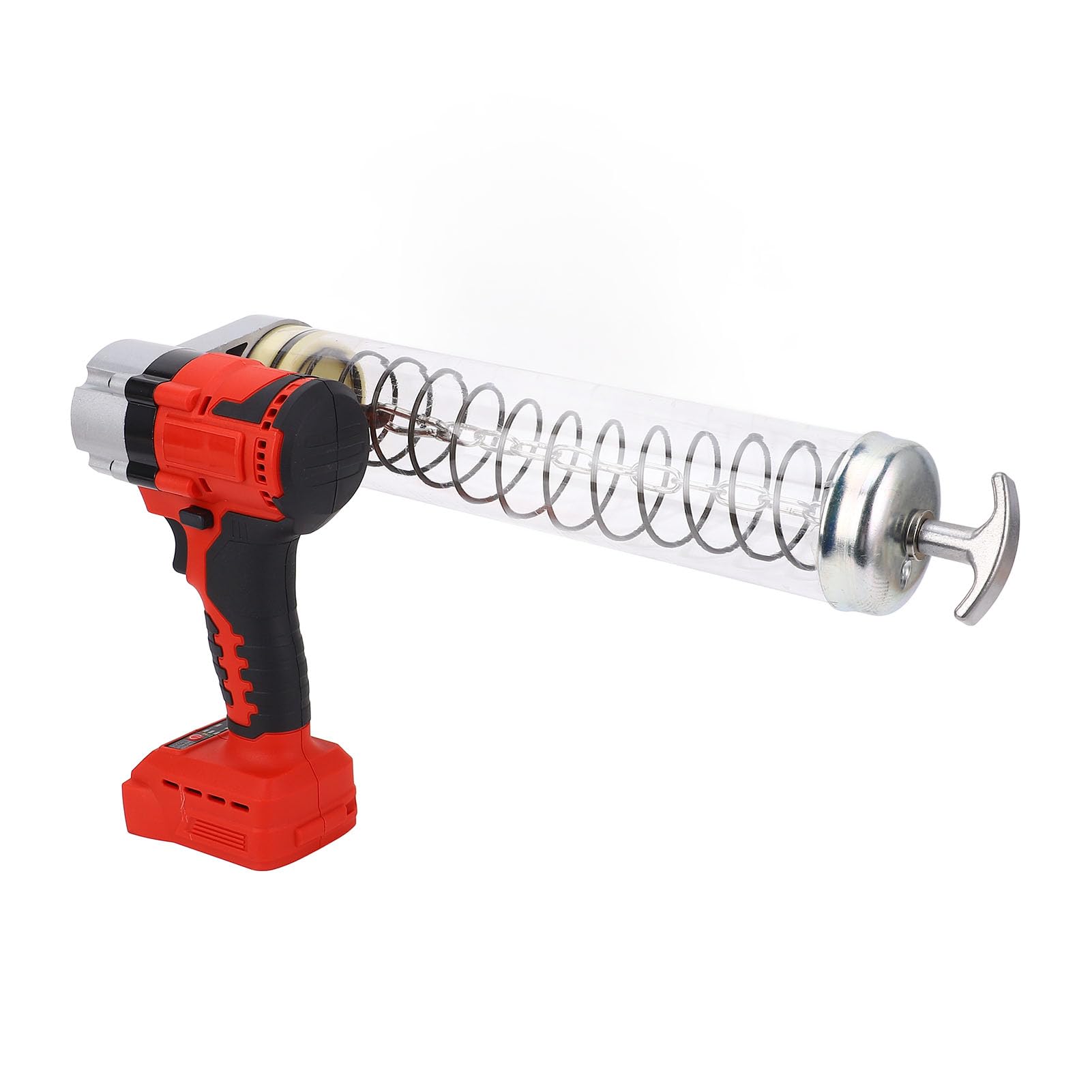 Yctze Power Grease - Grasa Inalámbrica de Iones de Litio de 12000 PSI con Motor sin Escobillas, Lubricación Eficiente Liviana y Portátil, Incluye Tubos Flexibles y Duros, Luz LED