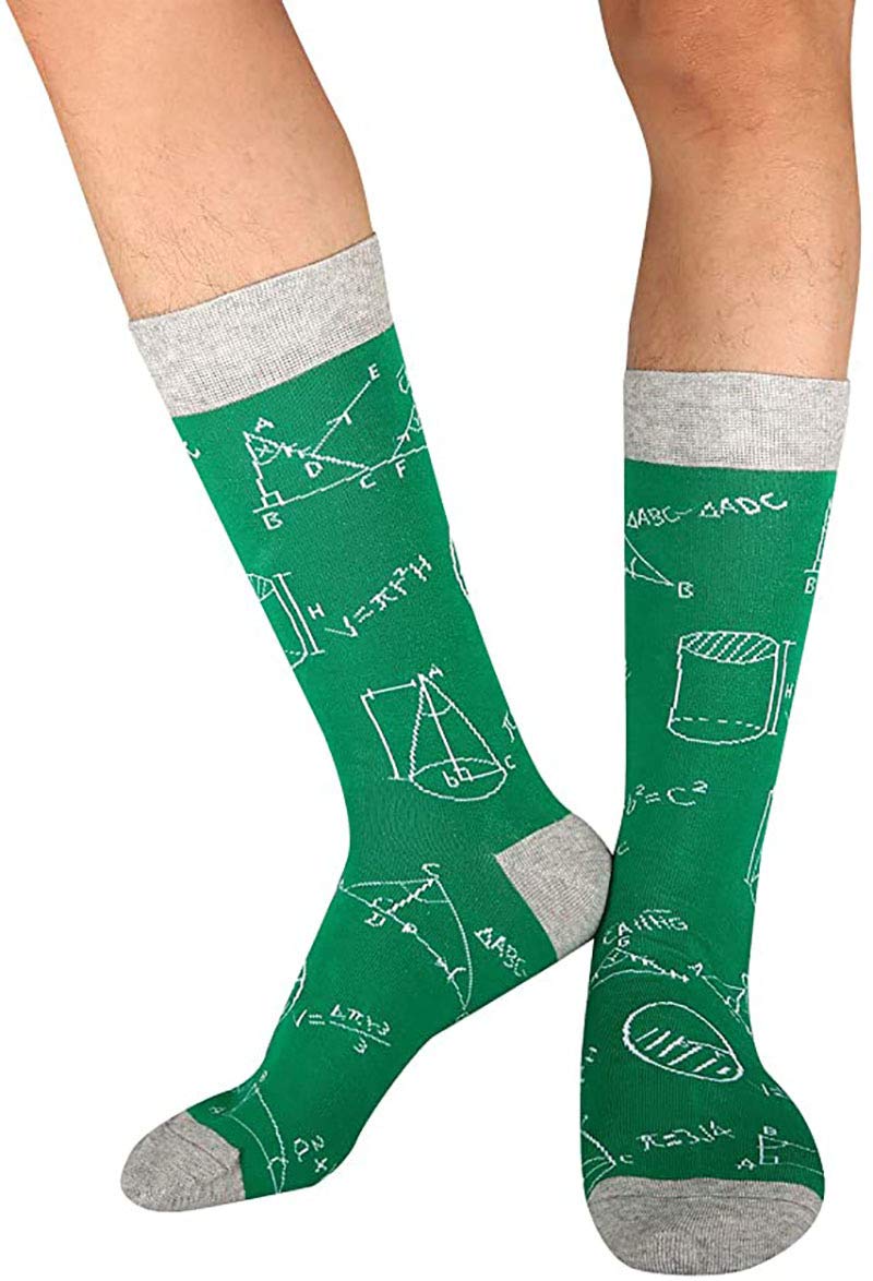FGFD&OU Calze Uomo Donna Calzini Divertenti Cotone Calzini Fantasia Calze di Matematica Sportivi idee Regalo Regalo Natale Calzini