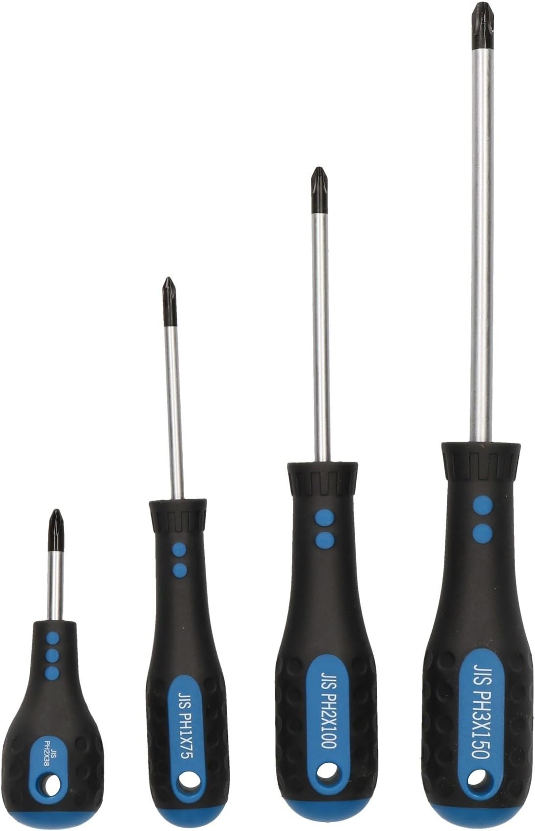 JIS Screwdriver Set JISPH1 PH2 PH3 4pc Set for Japanese Standard Screws