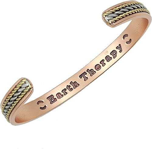 Miniatura 9 de Pulsera magnética curativa de cobre puro para mujer para artritis túnel carpiano y alivio del dolor articular estilo de incrustación de cuerda