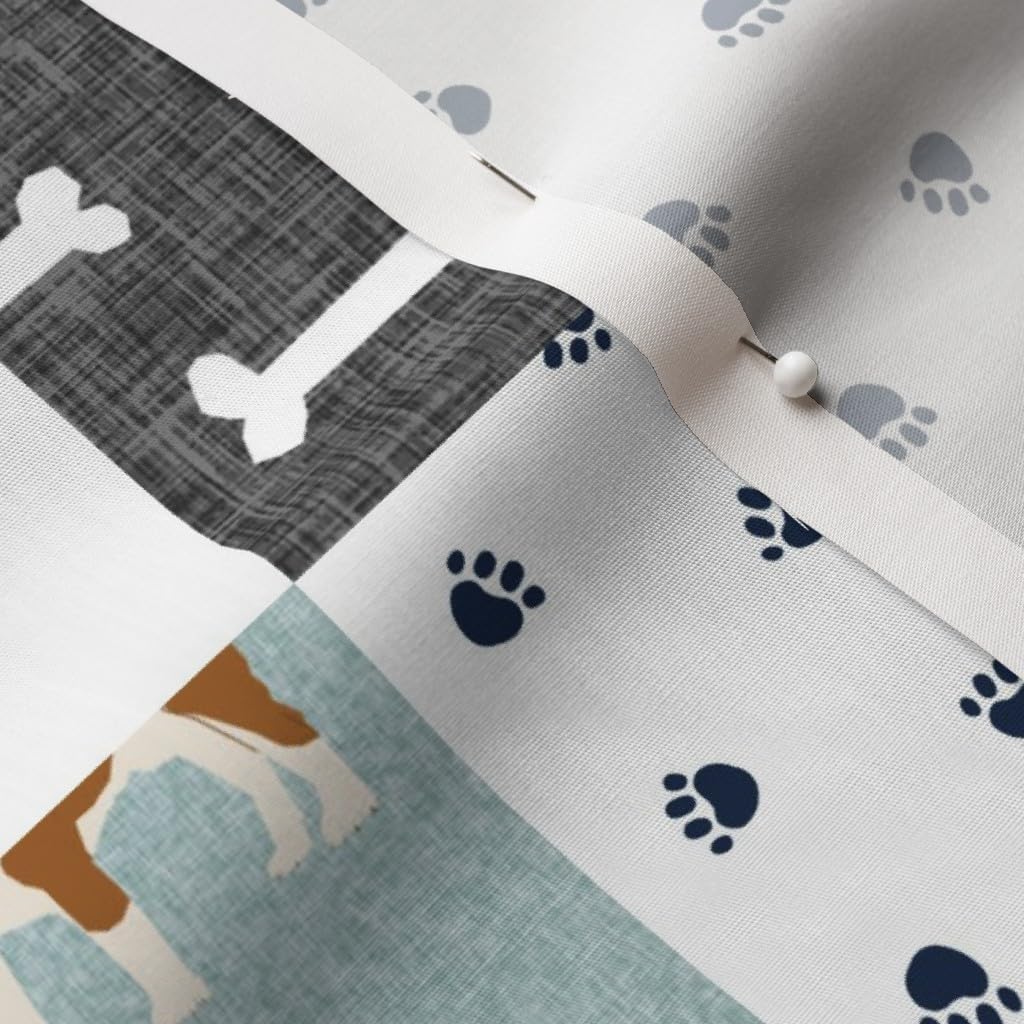 Spoonflower Fabric - English Bulldog Pet Quilt Dog Breed Collection Cheater Bulldogs Dogs Printed on Cotton Poplin Fabric by The Yard - Sewing Shirting Quilting Dresses Apparel Crafts