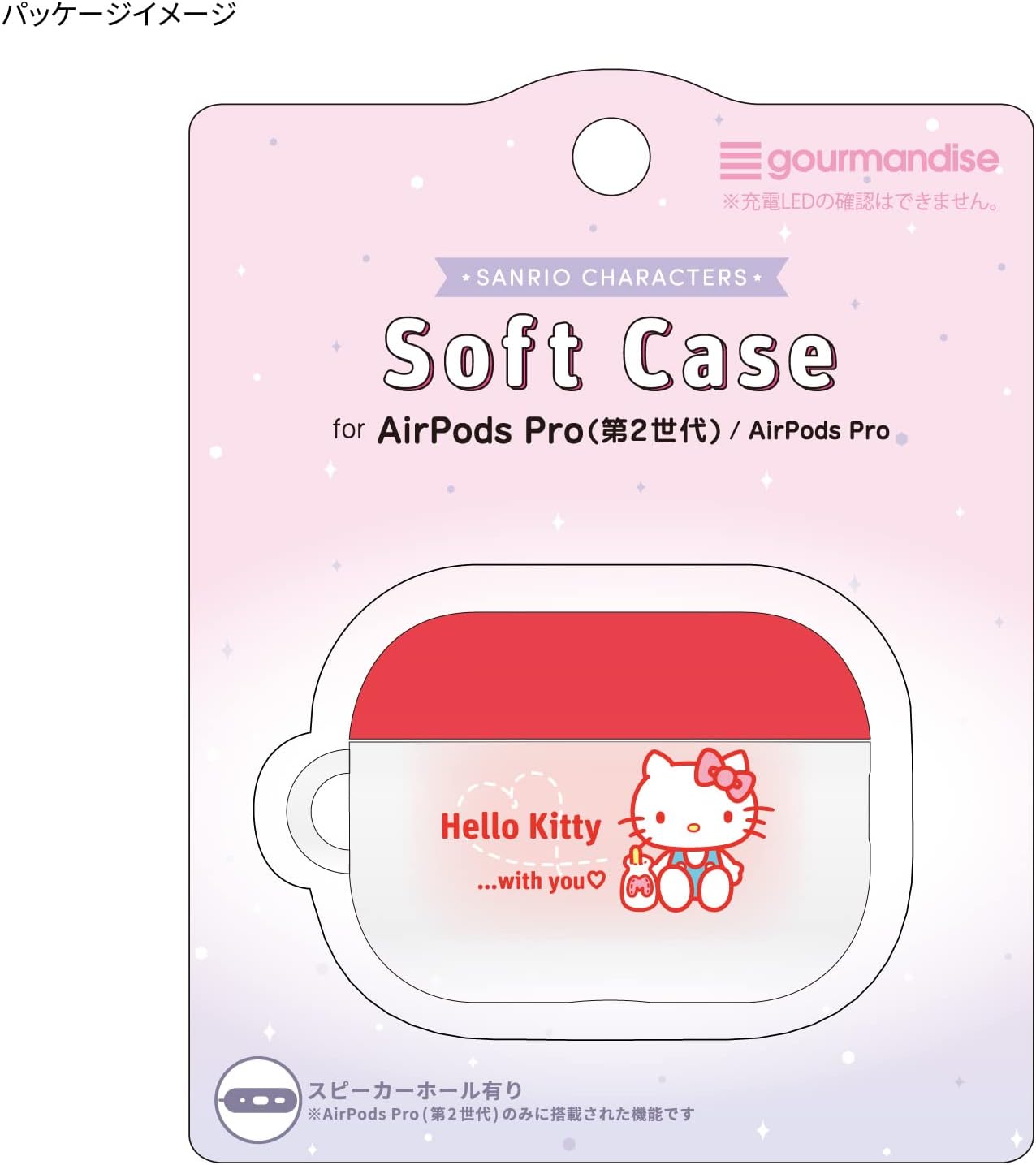 Gourmandise Sanrio Characters SANG-273KT Soft Case Compatible with AirPods Pro (2nd Generation)/AirPods Pro