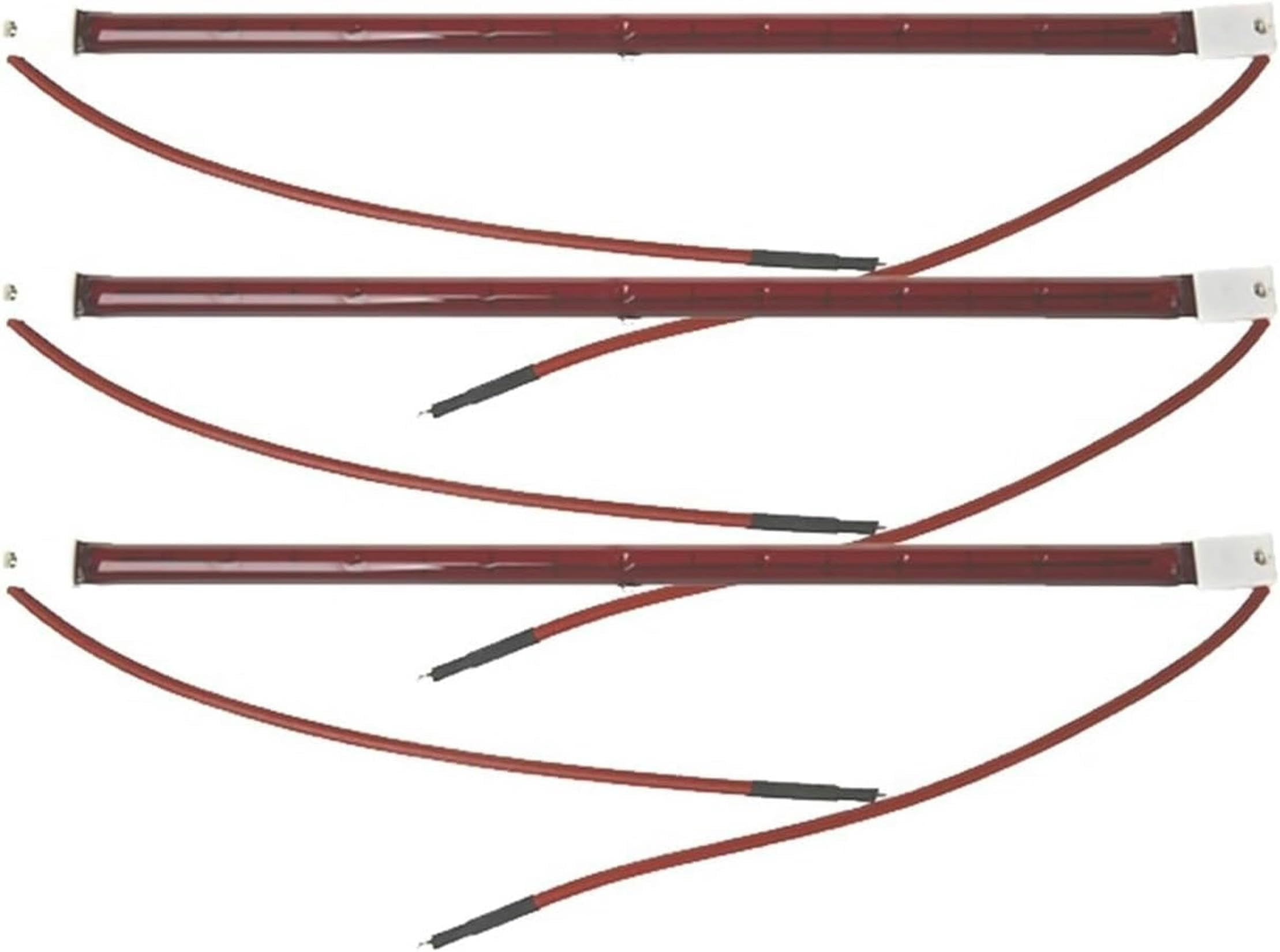 XENITE Lampe Infrarouge 1050W, Ampoule De Polymérisation De Peinture, Élément Chauffant À Quartz Halogène, Lumière Infrarouge À Ondes Courtes, Ampoule Dorée, Tube Rubis