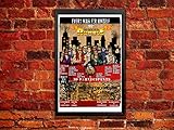 ZanzibarLand 1992 Royal Rumble Vintage Poster: Macho Man, Hulk, Rowdy Roddy Piper - 11' x 17' Glossy Paper - Home Office Wall Decoration