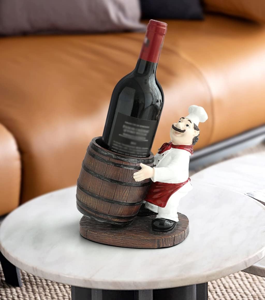 Wine Bottle Holder Wine Display Stand Creative Wine Rack Countertop Decorative Wine Bottle Rack Tabletop Hand-Painted Wine Holder Wine Display Organiser for Home Decor Bar Stand for Liquor