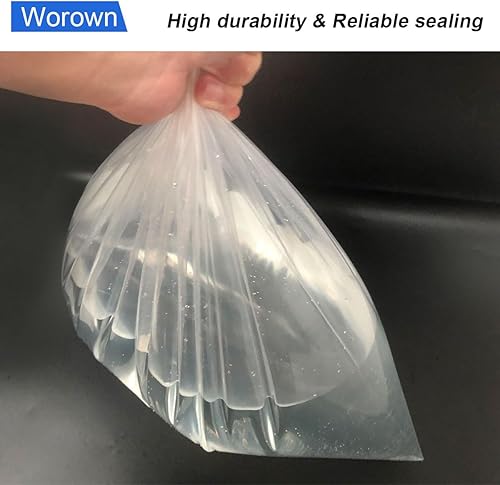 Miniatura 4 de Worown Paquete de 6 cestas blancas vacías para regalos, kit de cesta de regalo de cartón, cesta de papel kraft de 8 x 10 pulgadas con bolsas, lazos