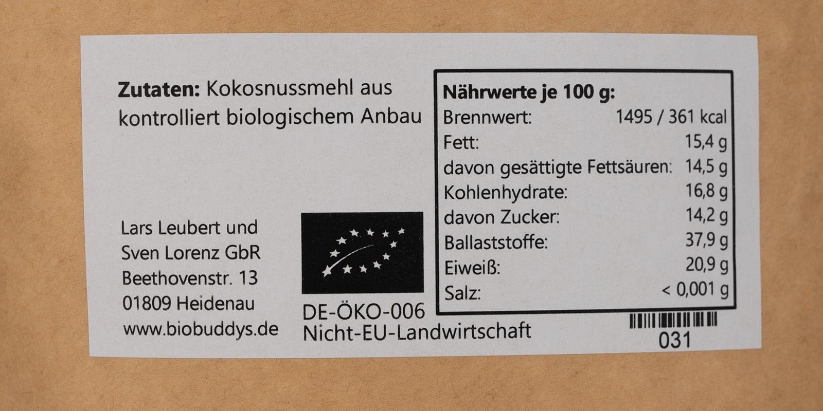 Bio Kokosmehl - 1 kg 10er Pack | Feine Backzutat für Kuchen, Pancakes, Desserts und glutenfreie Rezepte