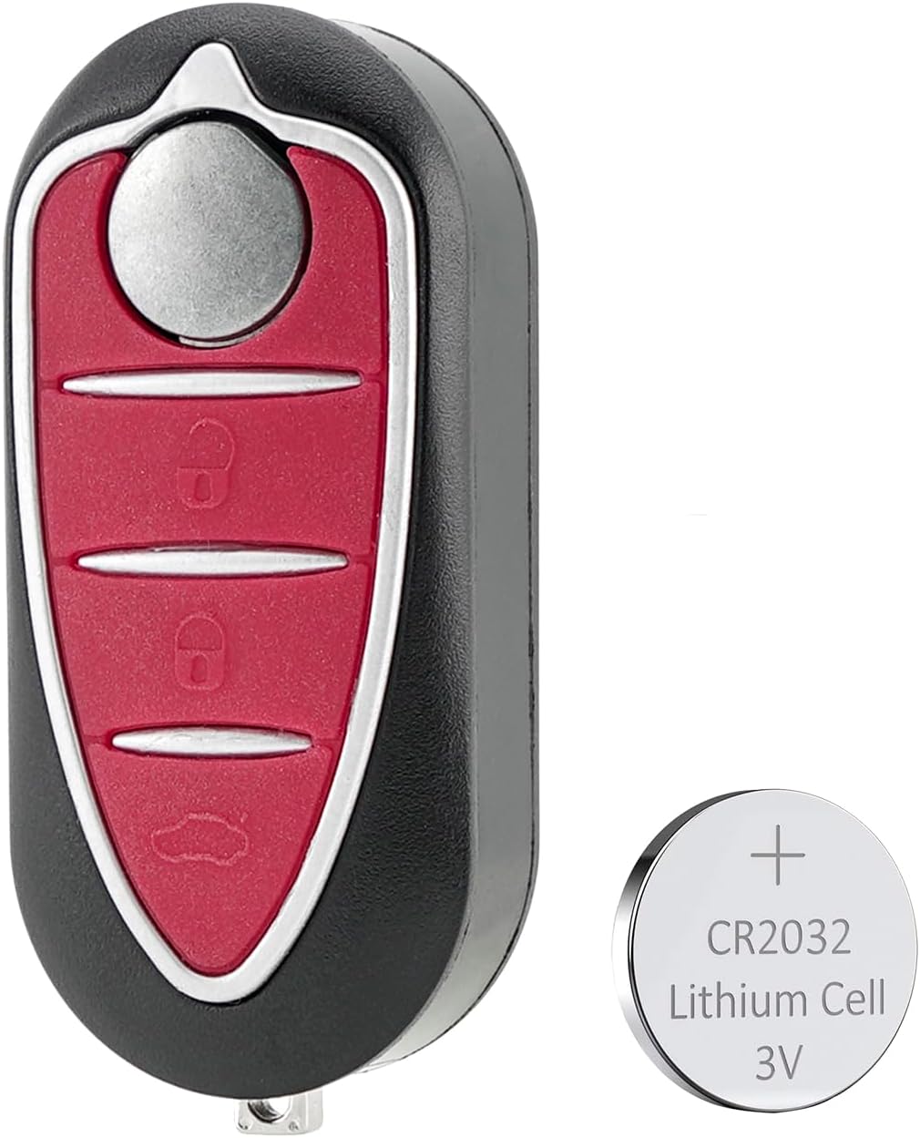 3 button Car Key Fob Case Cover Replacement For Alfa Romeo Mito Giulietta 159 GTA Alfa Romeo 4C Key Case with Battery CR2032