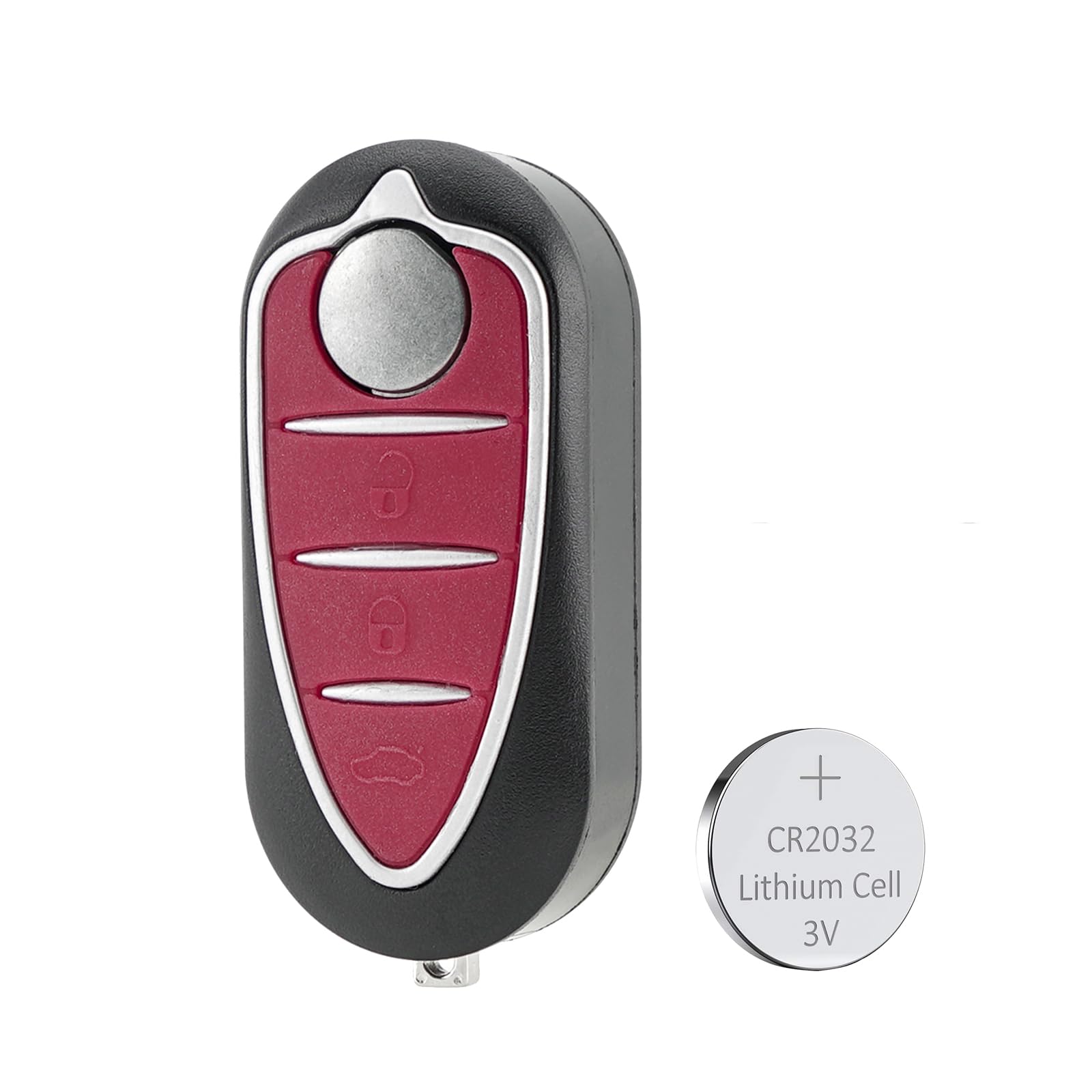 3 button Car Key Fob Case Cover Replacement For Alfa Romeo Mito Giulietta 159 GTA Alfa Romeo 4C Key Case with Battery CR2032